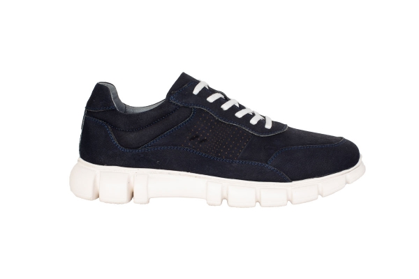 J2035 Nubuck Navy Blue Men's Sports and Comfort Shoes Models, Leather Men's Sports and Comfort Shoes Collection