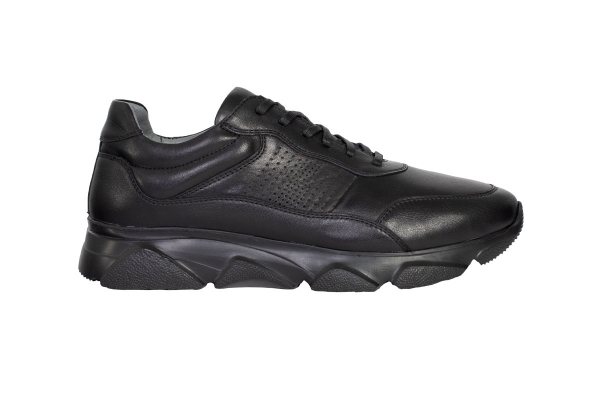 J2035 Noir Modèles de chaussures de sport et de confort pour hommes, Collection de chaussures de sport et de confort pour hommes en cuir