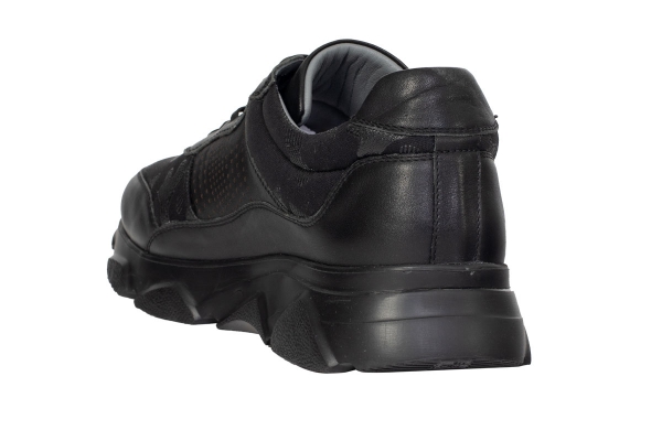 J2035 Black - Kamu Modèles de chaussures de sport et de confort pour hommes, Collection de chaussures de sport et de confort pour hommes en cuir