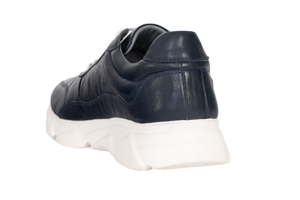 J2035 Bleu marin Modèles de chaussures de sport et de confort pour hommes, Collection de chaussures de sport et de confort pour hommes en cuir