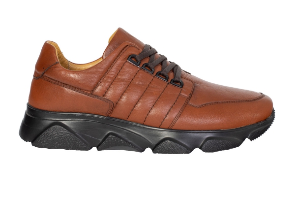 J2040 Tan Modèles de chaussures de sport et de confort pour hommes, Collection de chaussures de sport et de confort pour hommes en cuir