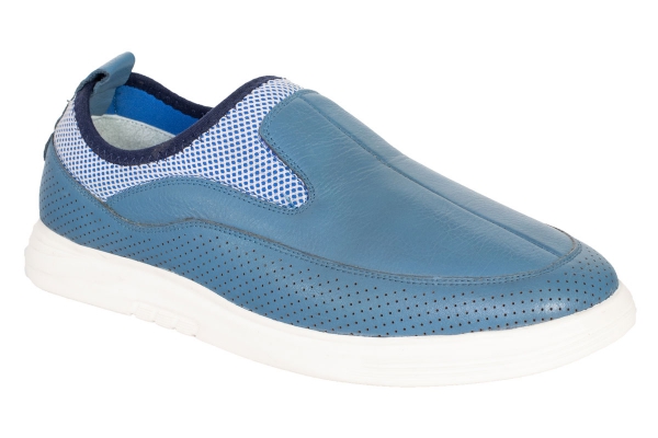 J2060 Bleu Modèles de chaussures de sport et de confort pour hommes, Collection de chaussures de sport et de confort pour hommes en cuir