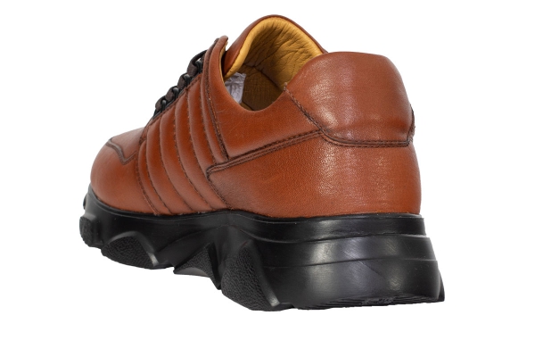 J2040 Tan Modèles de chaussures de sport et de confort pour hommes, Collection de chaussures de sport et de confort pour hommes en cuir