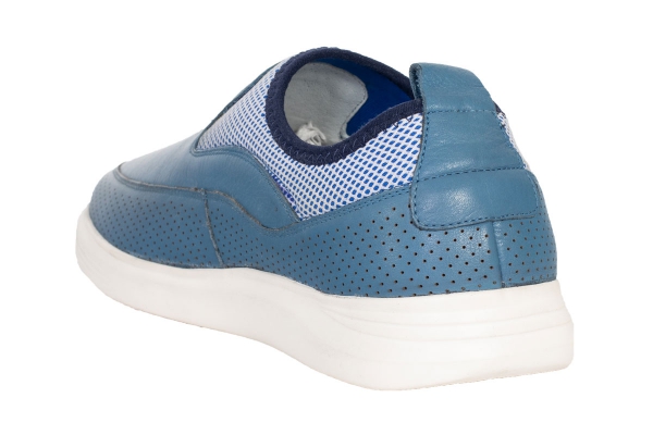 J2060 Bleu Modèles de chaussures de sport et de confort pour hommes, Collection de chaussures de sport et de confort pour hommes en cuir