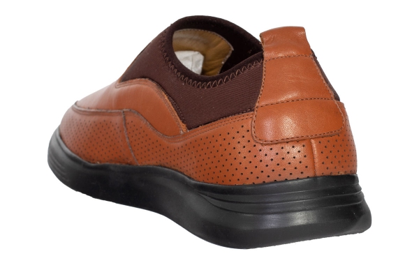 J2060 Tan Modèles de chaussures de sport et de confort pour hommes, Collection de chaussures de sport et de confort pour hommes en cuir