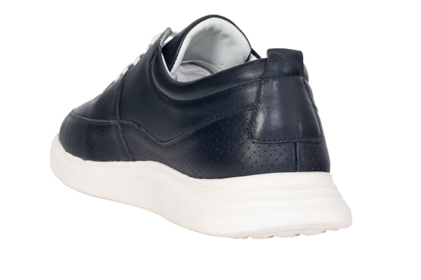 J2061 Navy Blue Men's Sports and Comfort Shoes Models, Leather Men's Sports and Comfort Shoes Collection