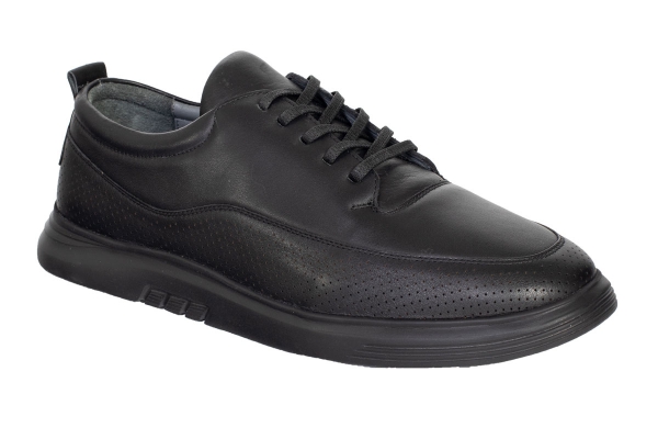 J2061 Black Men's Sports and Comfort Shoes Models, Leather Men's Sports and Comfort Shoes Collection