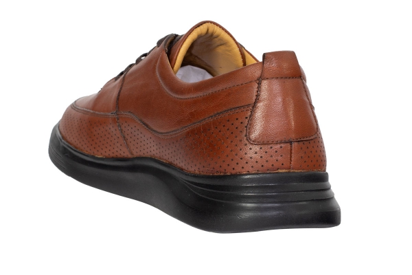 J2061 Tan Men's Sports and Comfort Shoes Models, Leather Men's Sports and Comfort Shoes Collection