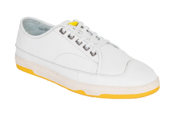 J2075 White Men's Sports and Comfort Shoes Models, Leather Men's Sports and Comfort Shoes Collection