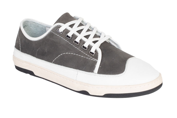 J2075 Nubuck Grey - White Мужские модели спортивной и комфортной обуви, Кожаная мужская спортивная и комфортная обувь Коллекция