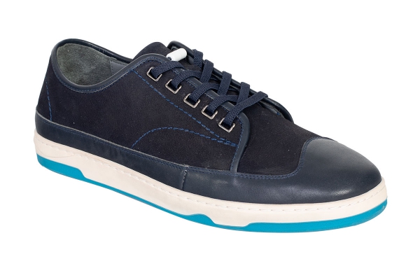 J2075 Nubuck Navy Blue - Nubuck Blue Men's Sports and Comfort Shoes Models, Leather Men's Sports and Comfort Shoes Collection