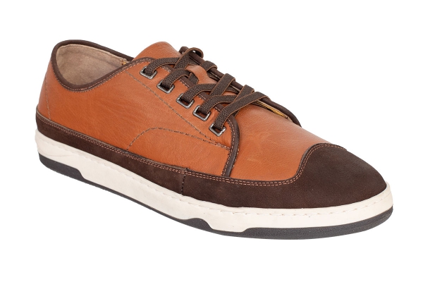 J2075 Tan - Nbk Brown Мужские модели спортивной и комфортной обуви, Кожаная мужская спортивная и комфортная обувь Коллекция