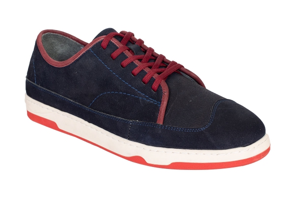 J2075 Nubuck Navy Blue Men's Sports and Comfort Shoes Models, Leather Men's Sports and Comfort Shoes Collection