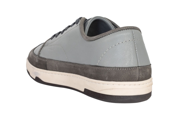 J2075 Grey - Nubuck Grey Modèles de chaussures de sport et de confort pour hommes, Collection de chaussures de sport et de confort pour hommes en cuir