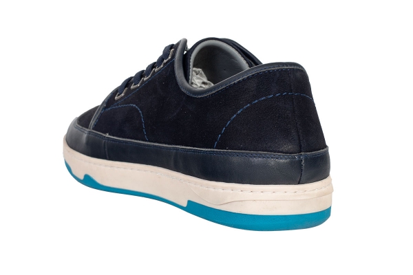 J2075 Nubuck Navy Blue - Nubuck Blue Modèles de chaussures de sport et de confort pour hommes, Collection de chaussures de sport et de confort pour hommes en cuir