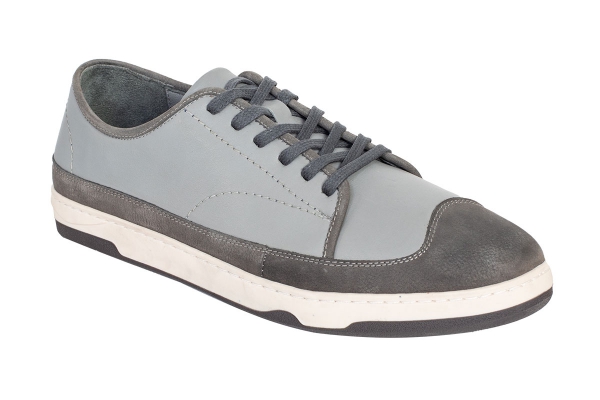 J2075 Grey - Nubuck Grey Modèles de chaussures de sport et de confort pour hommes, Collection de chaussures de sport et de confort pour hommes en cuir