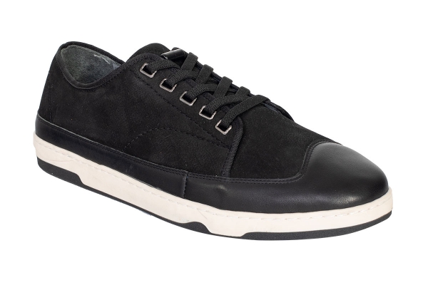 J2075 Nubuck noir-noir Modèles de chaussures de sport et de confort pour hommes, Collection de chaussures de sport et de confort pour hommes en cuir