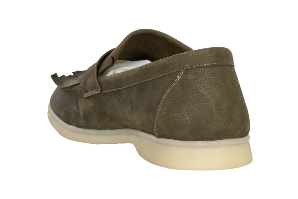 J330 Nubuck Khaki Modèles de chaussures de sport et de confort pour hommes, Collection de chaussures de sport et de confort pour hommes en cuir