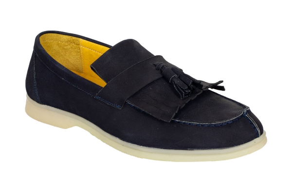 J330 Nubuck Navy Blue Men's Sports and Comfort Shoes Models, Leather Men's Sports and Comfort Shoes Collection