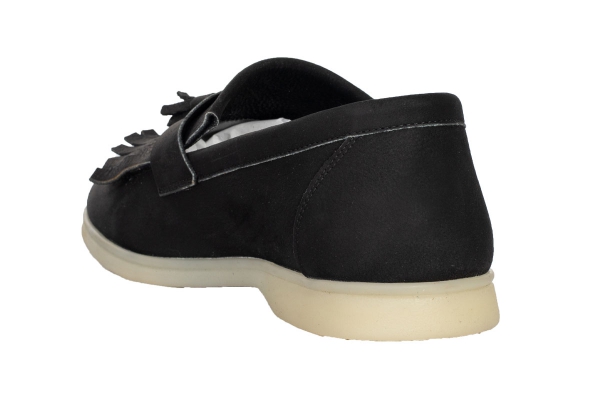 J330 Nubuck noir Modèles de chaussures de sport et de confort pour hommes, Collection de chaussures de sport et de confort pour hommes en cuir