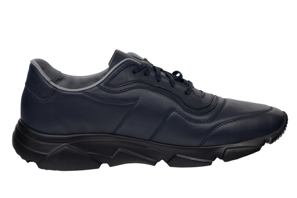 J355 Navy Blue Man Sport Shoe Models, Genuine Leather Man Sport Shoes