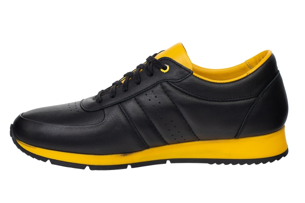 JS08 Black - Yellow Sport Shoes - أحذية جاكوبسون - حذاء, صندل, شبشب