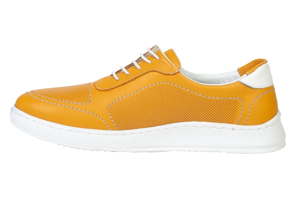 JWC2012 Yellow Women Comfort Shoes Models, Genuine Leather Women Comfort Shoes Collection 2