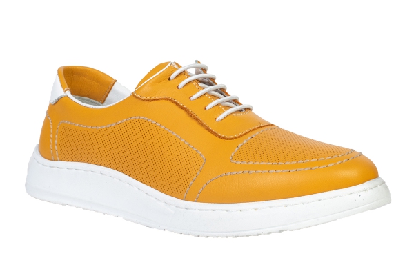 JWC2012 Yellow Women Comfort Shoes Models, Genuine Leather Women Comfort Shoes Collection 2