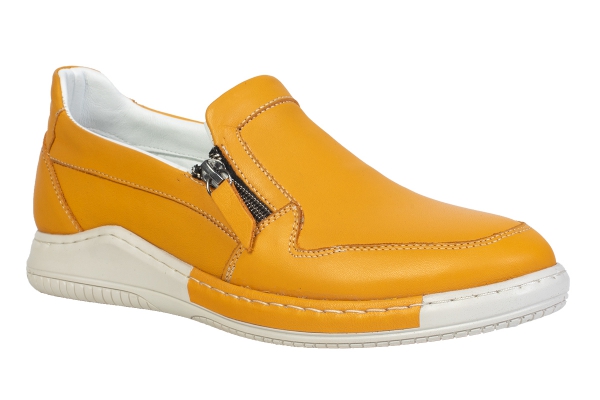 JWC2021 Yellow Women Comfort Shoes Models, Genuine Leather Women Comfort Shoes Collection 2