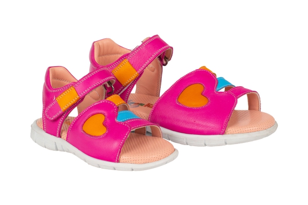 J2144 Pink - Orange - Blue - Pink Kids Sandals Models