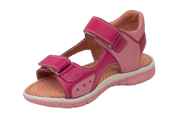 J2146 Fuchsia - Pink Kids Sandals Models
