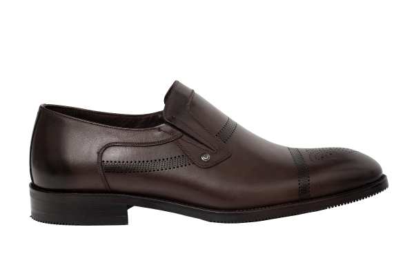 J4404 Brown Man Classic Shoe Models, Genuine Leather Man Classic Shoes