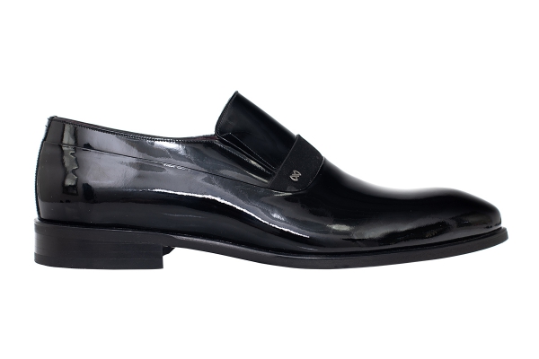 J9708 Black Patent Satin أحذيه كلاسيكيه - أحذية جاكوبسون - حذاء, صندل, شبشب