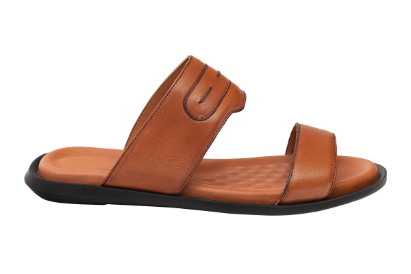 J2101 Tan Man Sandals Slippers Models, Genuine Leather Man Sandals Slippers Collection 2