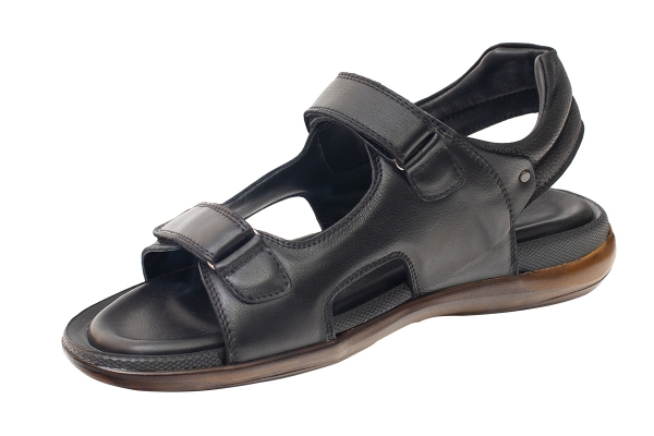 J2139 Black Man Sandals Slippers Models, Genuine Leather Man Sandals Slippers Collection 2