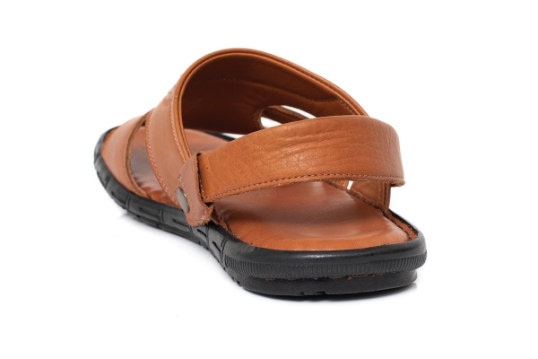 J2095 Tan Man Sandals Slippers Models, Genuine Leather Man Sandals Slippers Collection