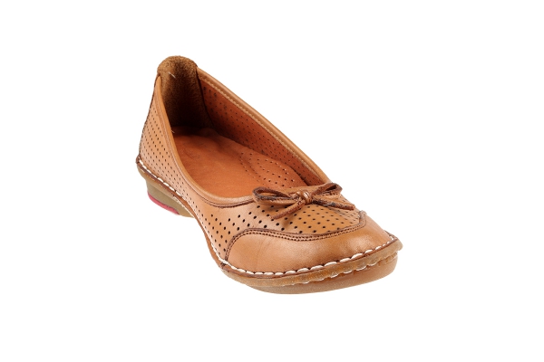 J1003 Whiskey Women Comfort Shoes Models, Genuine Leather Women Comfort Shoes Collection