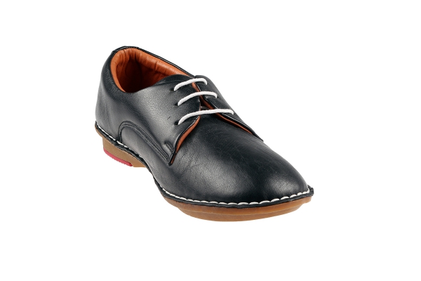J1005-2 أسود Women Comfort Shoes Models, Genuine Leather Women Comfort Shoes Collection