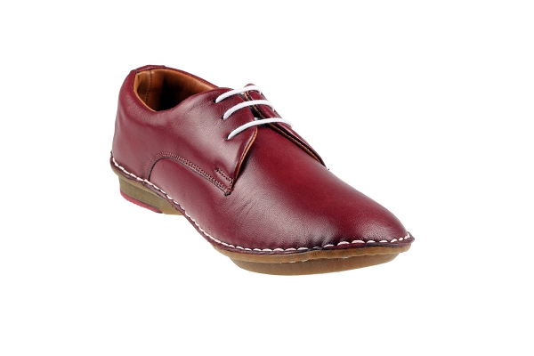 J1005-2 Merlot Women Comfort Shoes Models, Genuine Leather Women Comfort Shoes Collection