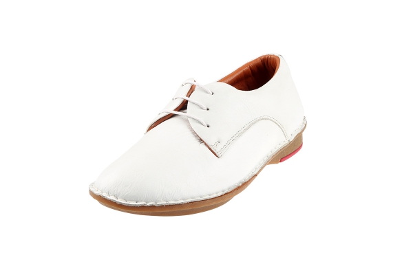 J1005-2 ابيض Women Comfort Shoes Models, Genuine Leather Women Comfort Shoes Collection