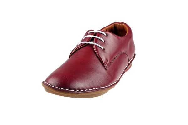 J1005-2 Merlot Women Comfort Shoes Models, Genuine Leather Women Comfort Shoes Collection