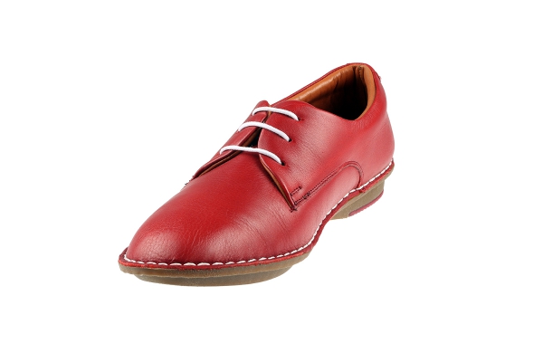 J1005-2 Brick Red Women Comfort Shoes Models, Genuine Leather Women Comfort Shoes Collection