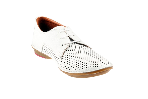 J1005 ابيض Women Comfort Shoes Models, Genuine Leather Women Comfort Shoes Collection