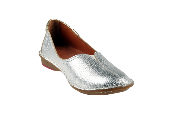 J1006-1 Silver Women Comfort Shoes Models, Genuine Leather Women Comfort Shoes Collection