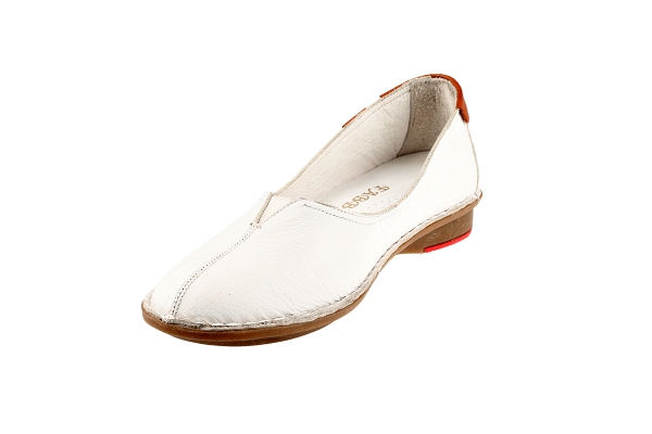 J1006-1 ابيض Women Comfort Shoes Models, Genuine Leather Women Comfort Shoes Collection