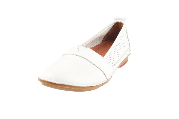 J1007 ابيض Women Comfort Shoes Models, Genuine Leather Women Comfort Shoes Collection