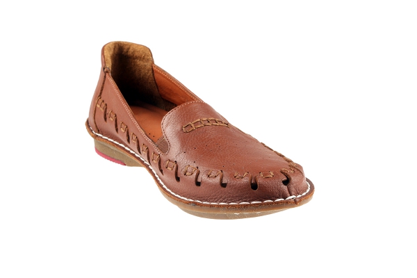 J1008 Коричневый Women Comfort Shoes Models, Genuine Leather Women Comfort Shoes Collection