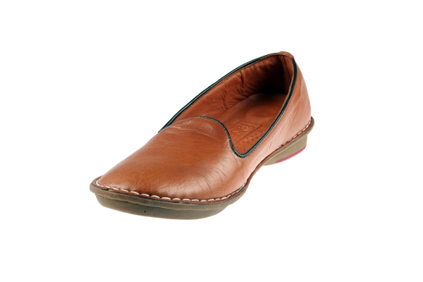 J1015-1 Rust Brown Women Comfort Shoes Models, Genuine Leather Women Comfort Shoes Collection