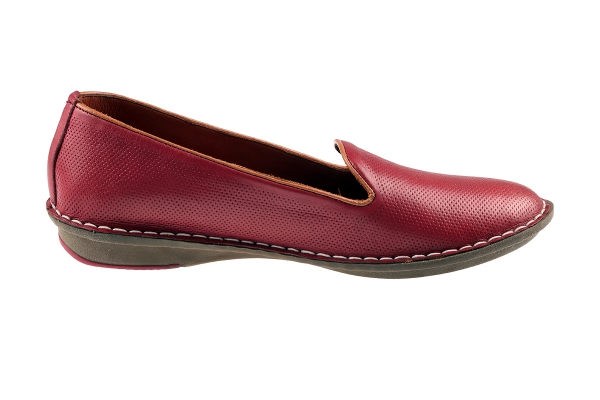 J1015 Maroon Women Comfort Shoes Models, Genuine Leather Women Comfort Shoes Collection
