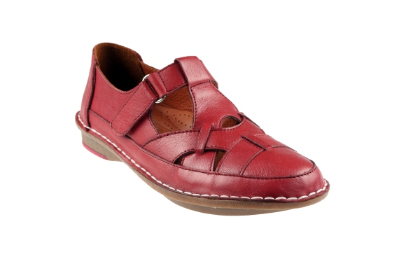 J1025 Maroon Women Comfort Shoes Models, Genuine Leather Women Comfort Shoes Collection